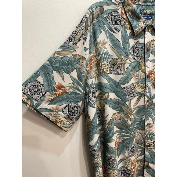 Campia Easy Care Multicolour Hawaiian Vacation Camp Casual Camp Shortsleeve XXL - Picture 4 of 11